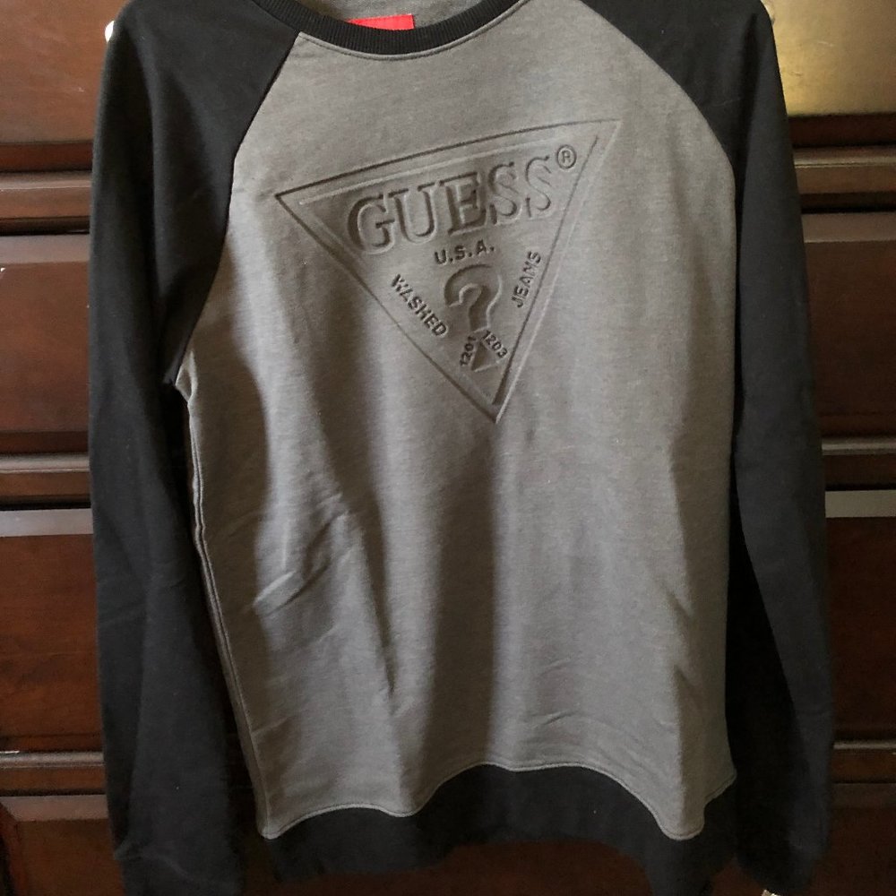 Guess Embossed Sweatshirt Size M